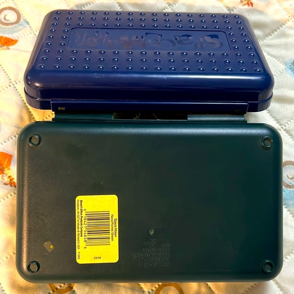 SpaceMaker Vintage 90s Pencil Box Navy Forest Green School Supply Storage - Picture 13 of 16